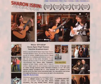 Sharonisbintroubadour.com(Sharon Isbin) Screenshot