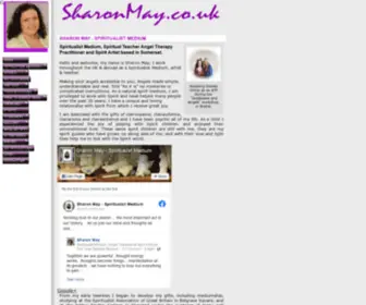 Sharonmay.co.uk(Spiritualist medium) Screenshot