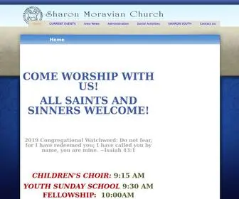 Sharonmoravian.org(Sharon Moravian Church) Screenshot