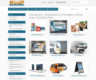 Sharpbanners.com(Los Angeles Printing Company) Screenshot