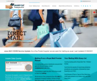 Sharpcat.co.uk(Mailing Company) Screenshot