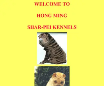 Sharpei.co.nz(Shar-Pei Hong Ming Kennels) Screenshot