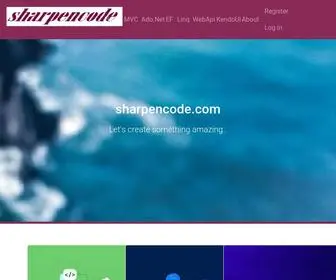 Sharpencode.com(Home Page) Screenshot