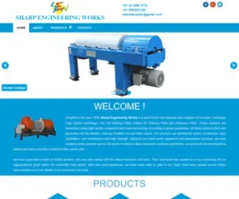 Sharpengg.com(Decanter, Centrifuge Suppliers) Screenshot