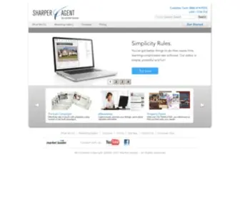 Sharperagent.com(Real Estate Marketing) Screenshot
