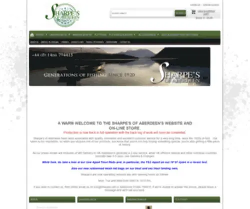 Sharpes.net(Sharpe's of Aberdeen) Screenshot