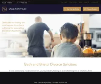 Sharpfamilylaw.com(Bath & Bristol Divorce Solicitors & Family Mediators) Screenshot