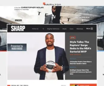 Sharpformen.com(Canada's Magazine for Men) Screenshot