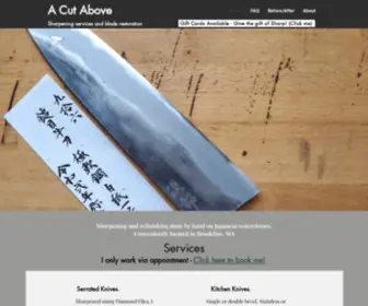 Sharpknivesrock.com(Knife Sharpening) Screenshot