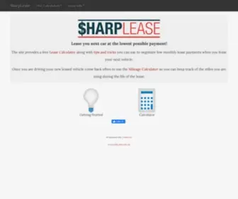 Sharplease.com(Sharp Lease) Screenshot