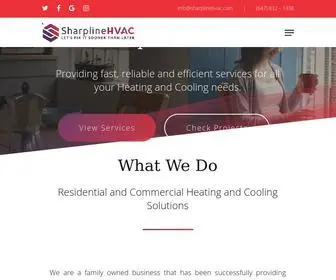 Sharplinehvac.com(Sharpline HVAC) Screenshot