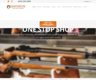 Sharpshootersgreenville.com(Greenville SC Indoor Gun Range and Gun Club) Screenshot