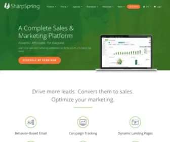 Sharpspring.com(SharpSpring Marketing Automation and CRM) Screenshot