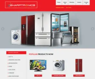 Sharptronics.in(A Leading Electronic Retail Chain) Screenshot