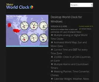 Sharpworldclock.com(Sharp World Clock for Windows Desktop) Screenshot