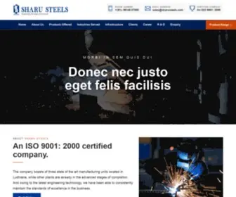 Sharusteels.com(Sharu Steels Private Limited) Screenshot