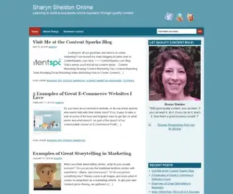 Sharynsheldon.com(Learning to build a successful online business) Screenshot