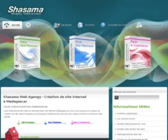 Shasama.com(SHASAMA Agence Web Offshore Madagascar) Screenshot