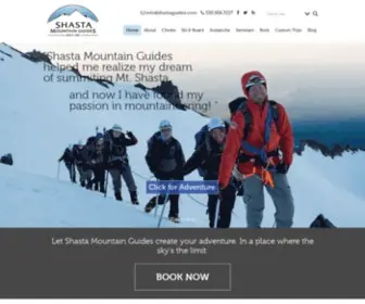 Shastaguides.com(Shasta Mountain Guides) Screenshot