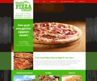 Shastapizzawest.com(Shasta Pizza West) Screenshot