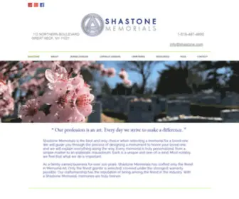 Shastone.com(Shastone Memorials) Screenshot