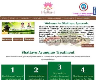 Shattayuayurveda.com(Best Ayurvedic Treatment) Screenshot