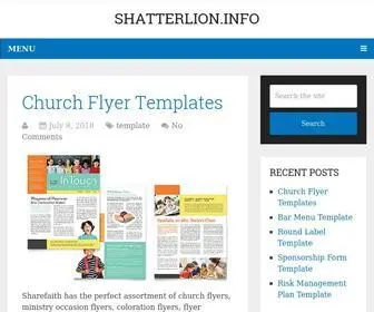 Shatterlion.info(Template Sample for Business) Screenshot