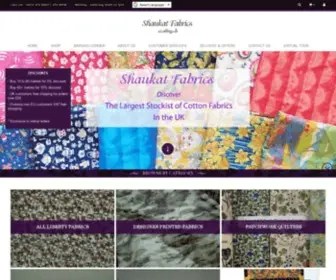 Shaukat.co.uk(Shaukat Fabrics) Screenshot