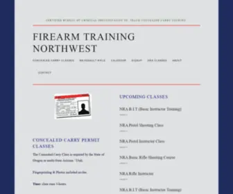 Shauncurtain.com(Firearm Training Northwest) Screenshot