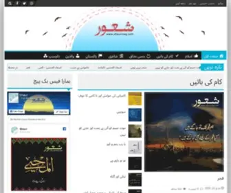 Shaurmag.com(Islam, Kaam Ki Baatein, Mizah, Poetry, Pakistan, Parents, Videos, Shaur Home) Screenshot