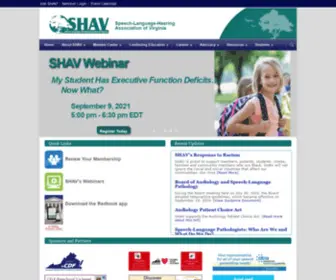 Shav.org(Speech-Language-Hearing Association of Virginia) Screenshot