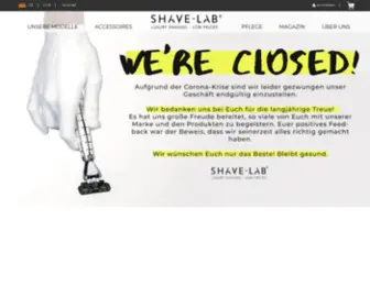 Shave-Lab.com(Ihr Online Shop für messerscharfen Rasiergenuss) Screenshot