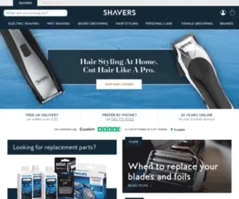 Shavers.co.uk(Electric Shavers) Screenshot