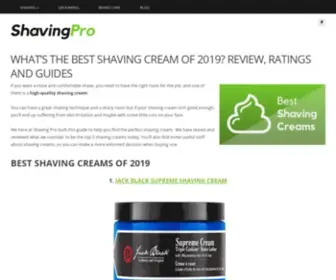 Shavingpro.net(Best Shaving Cream on the Market) Screenshot