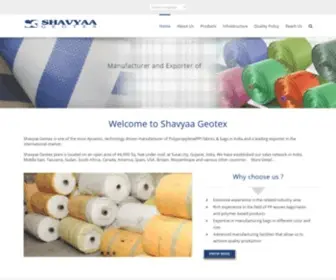 Shavyaageotex.com(Shavyaa Geotex) Screenshot