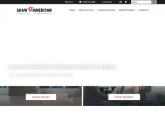Shawamerican.com(Shaw American Financial Corporation) Screenshot