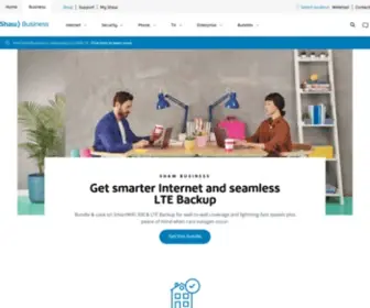 Shawbusiness.ca(TV, Internet and Phone for Business) Screenshot