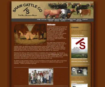 Shawcattle.com(Shaw Cattle Co) Screenshot