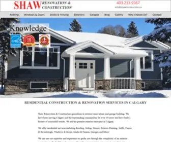 Shawconstruction.ca(Shaw Renovation and Construction) Screenshot