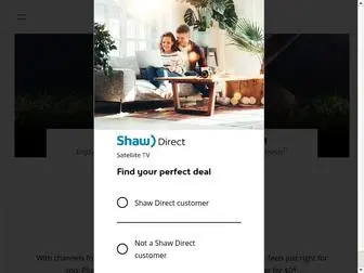 Shawdirect.ca(Order satellite TV from Shaw Direct) Screenshot