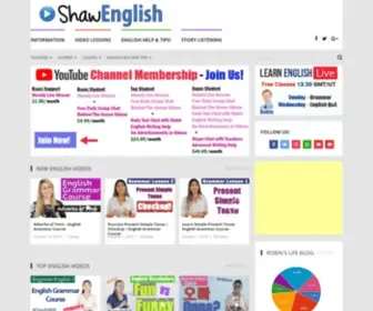 Shawenglish.com(Free English Online Videos) Screenshot