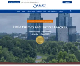 Shawlaw.com(Atlanta Dunwoody Divorce Lawyer) Screenshot