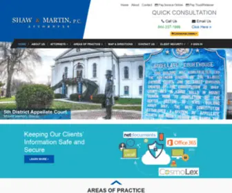 Shawmartinlaw.com(Shaw & Martin) Screenshot