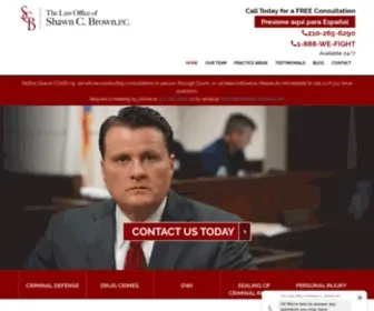 Shawnbrownlaw.com(San Antonio) Screenshot