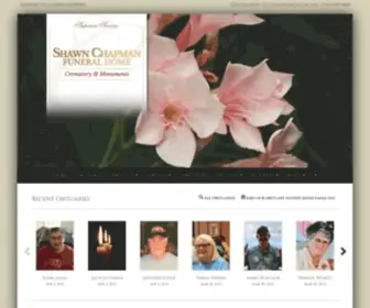 Shawnchapmanfh.com(Shawn Chapman Funeral Home) Screenshot