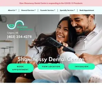 Shawnessydental.com(Family & Cosmetic Dentistry in SW Calgary) Screenshot