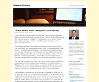 Shawnethomas.com(A devotional blog by Shawn Thomas) Screenshot