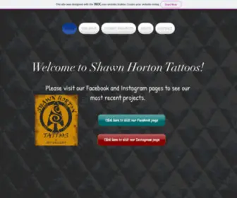 Shawnhortontattoos.com(Mysite) Screenshot