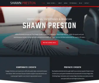 Shawnprestonmagic.com(Shawn Preston) Screenshot