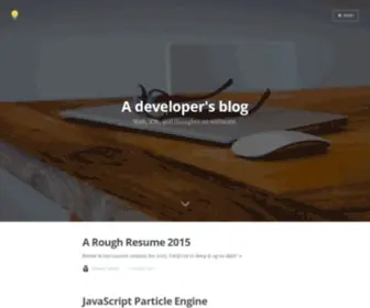 Shawnsimondeveloper.com(A developer's blog) Screenshot
